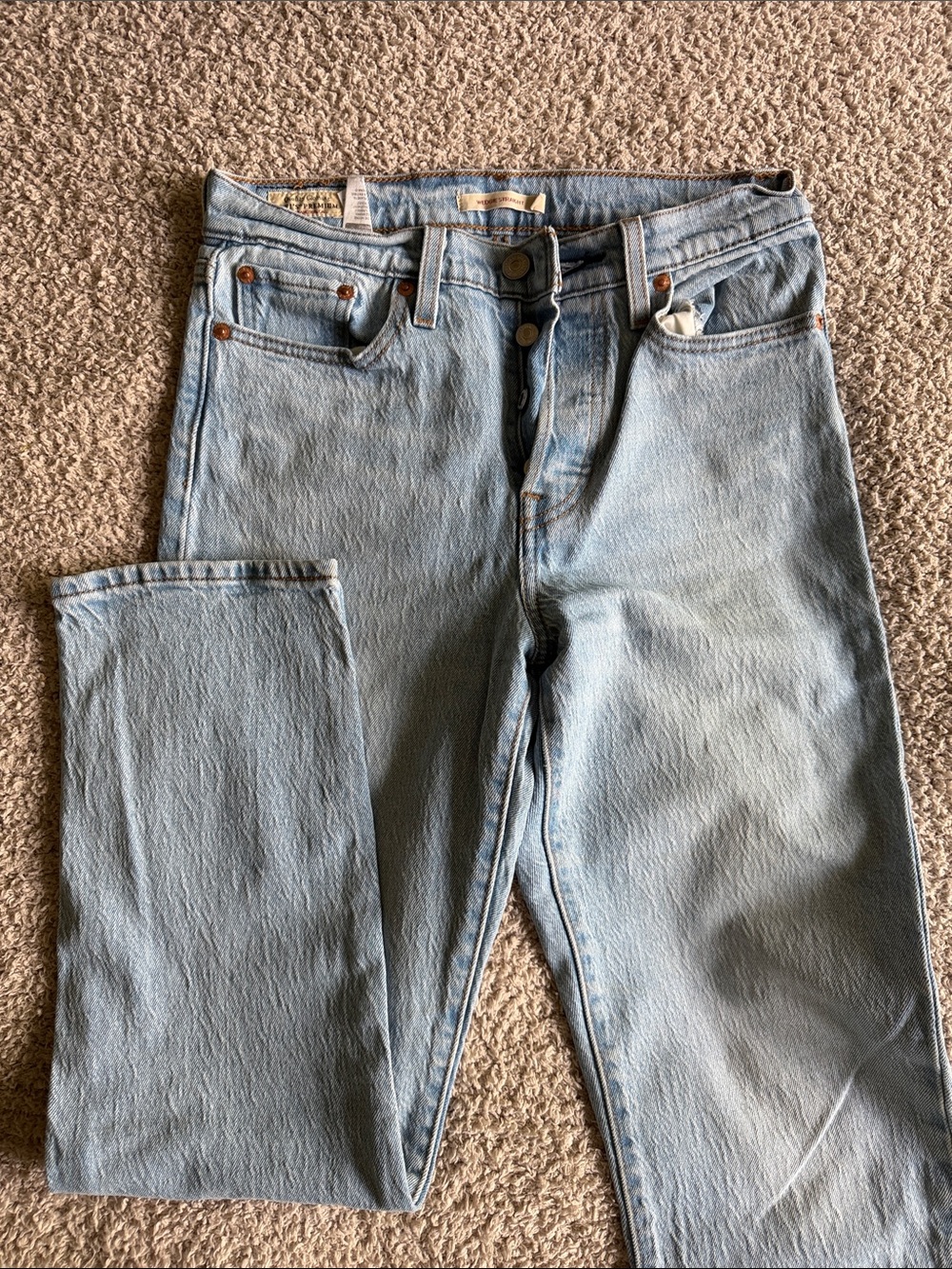 Levi's Light Blue Wedgie Straight